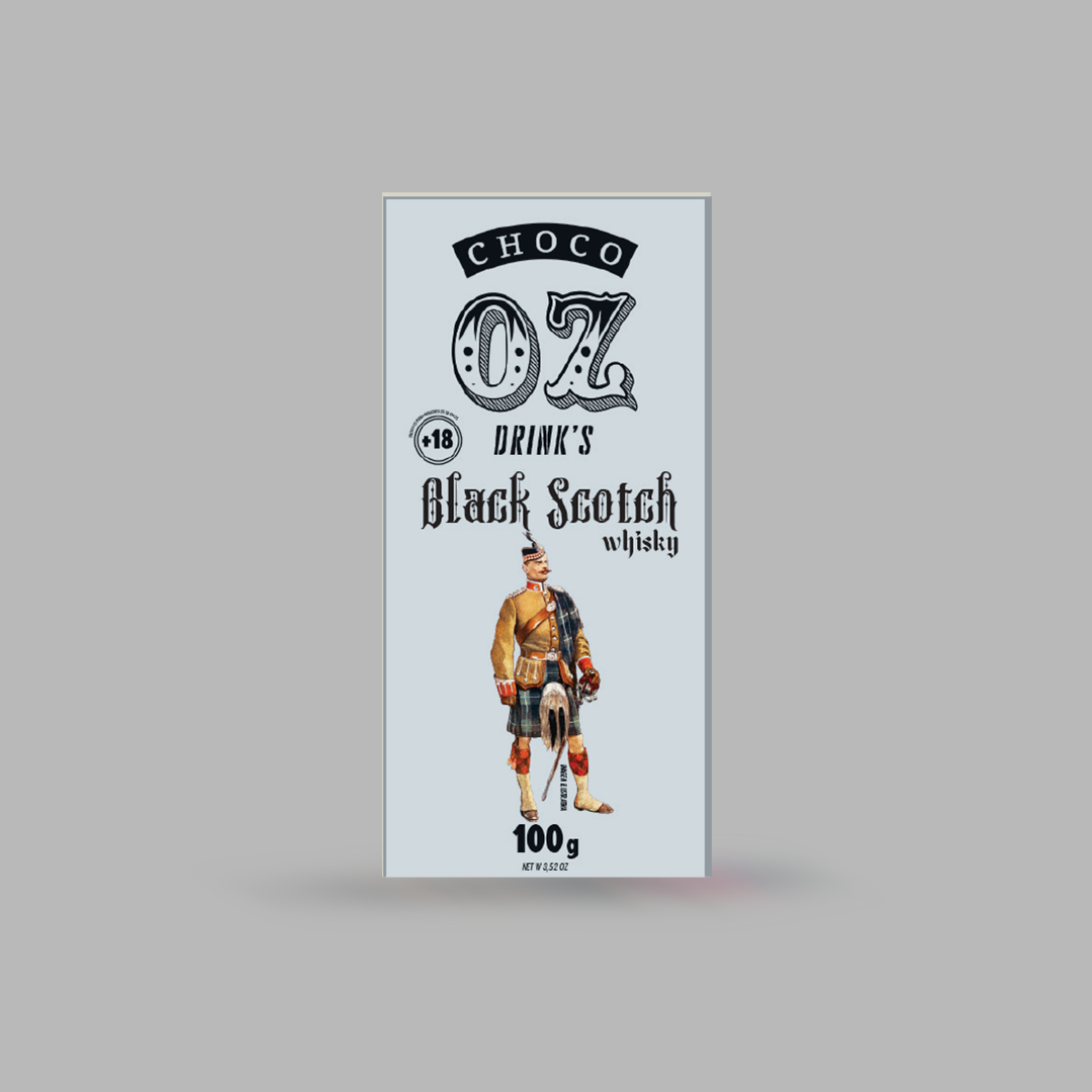 Choco Oz Drink's Whiskey Jhonnie Walker Black 100g