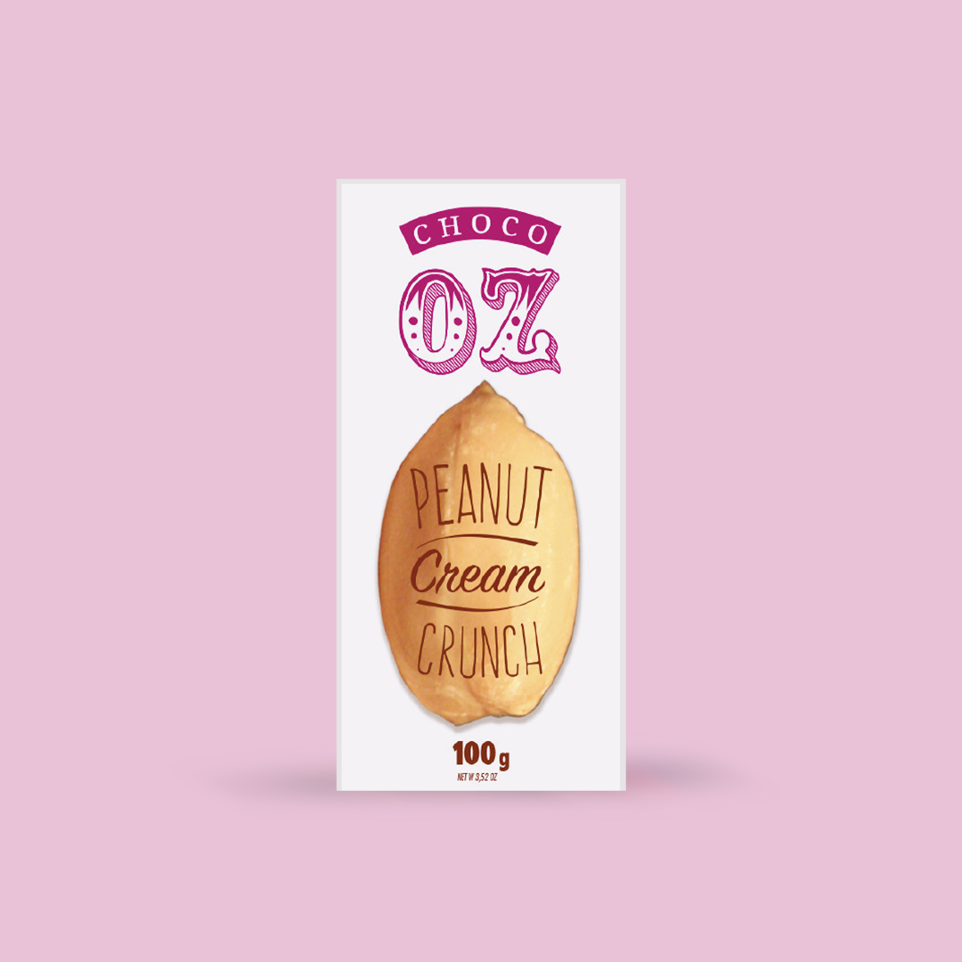 Choco Oz ao Leite com Creme de Amendoim Crocante 100g