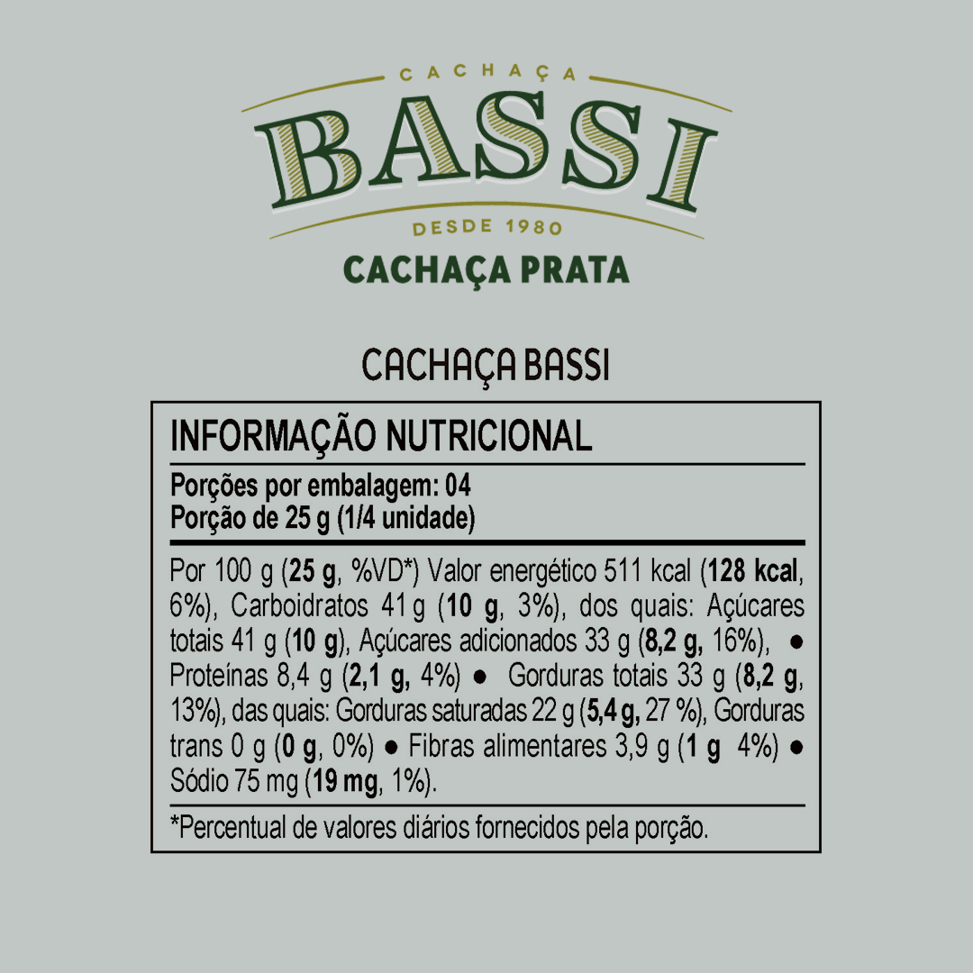 Choco Oz ao Leite com Cachaça Bassi Prata 100g