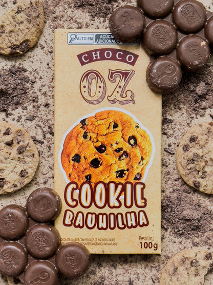 Choco Oz ao Leite com Cookies de Baunilha 100g
