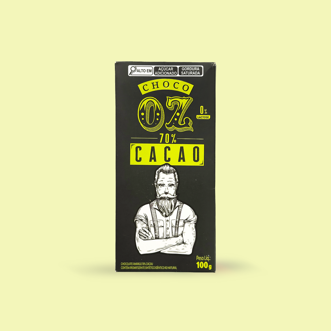 Choco Oz Amargo 70% Cacau Men 100g