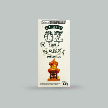 Choco Oz ao Leite com Cachaça Bassi Prata 100g