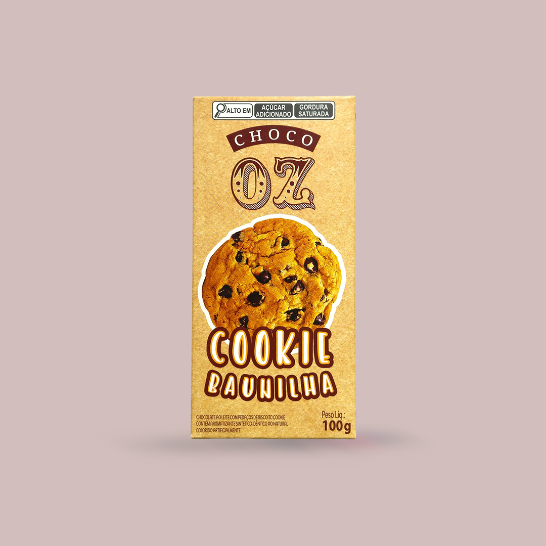 Choco Oz ao Leite com Cookies de Baunilha 100g