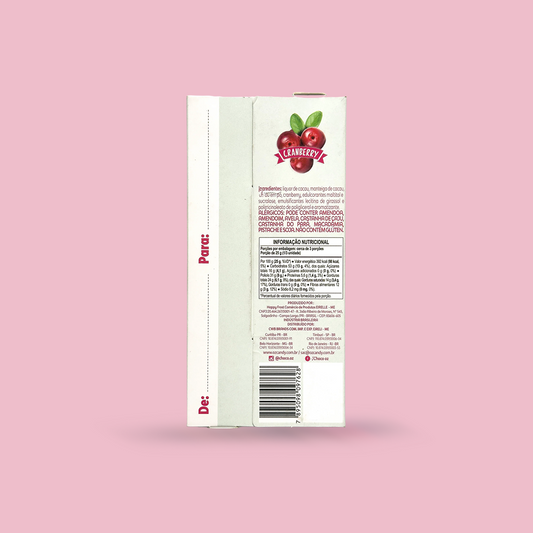 Choco Oz Zero Açúcar 50% Cacau com Cranberry 80g