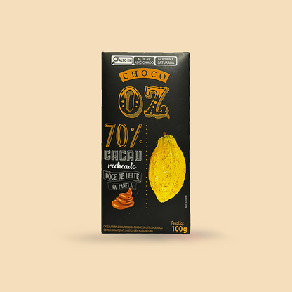 Choco Oz 70% Cacau com Doce de Leite 100g