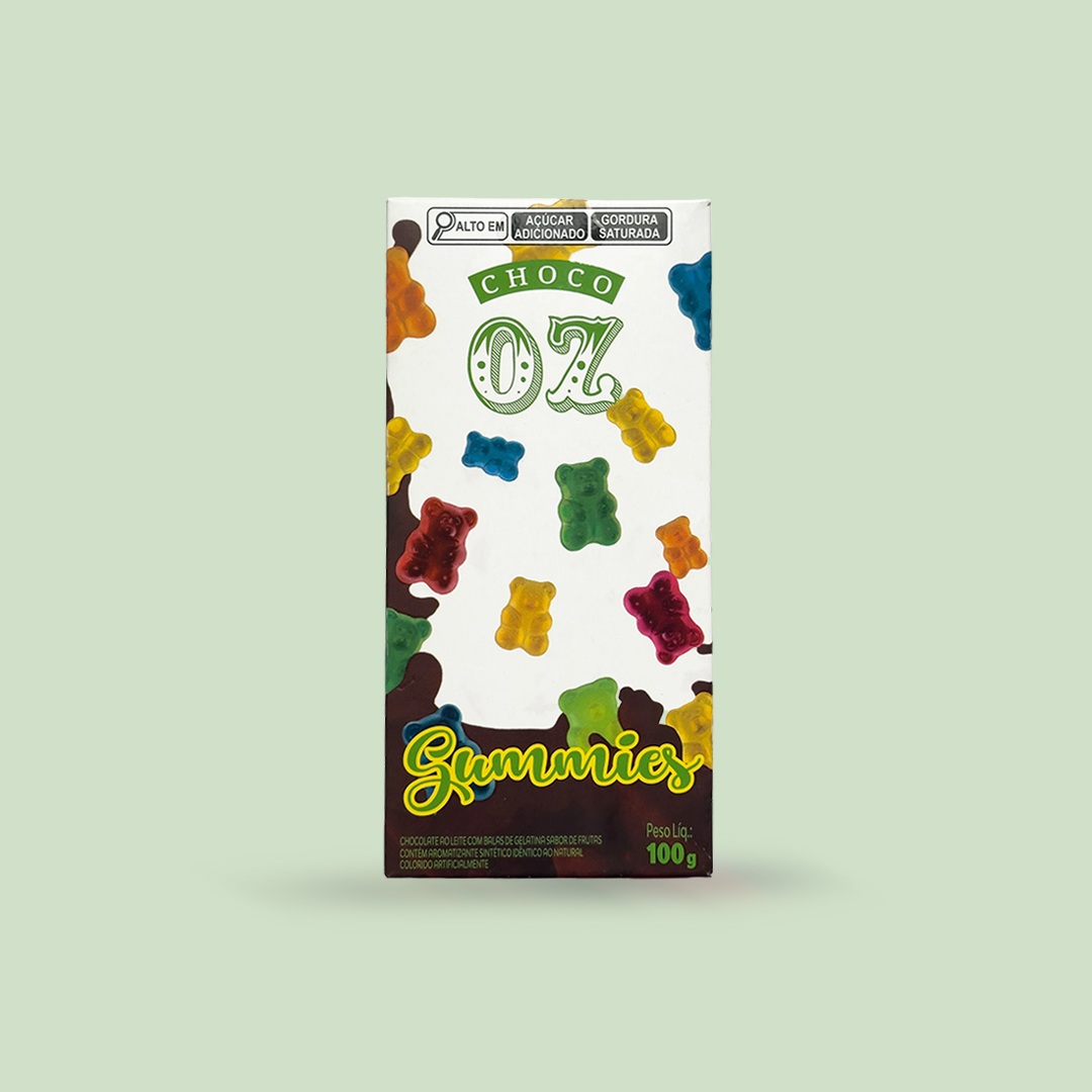 Choco Oz ao Leite com Gelatina 100g