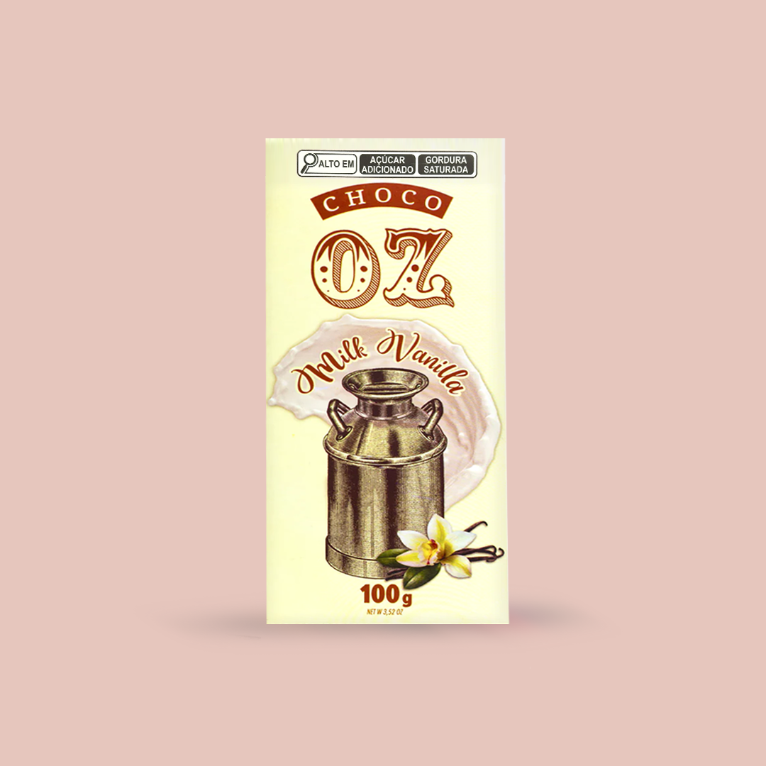 Choco Oz ao Leite com Baunilha 100g