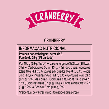 Choco Oz Zero Açúcar 50% Cacau com Cranberry 80g