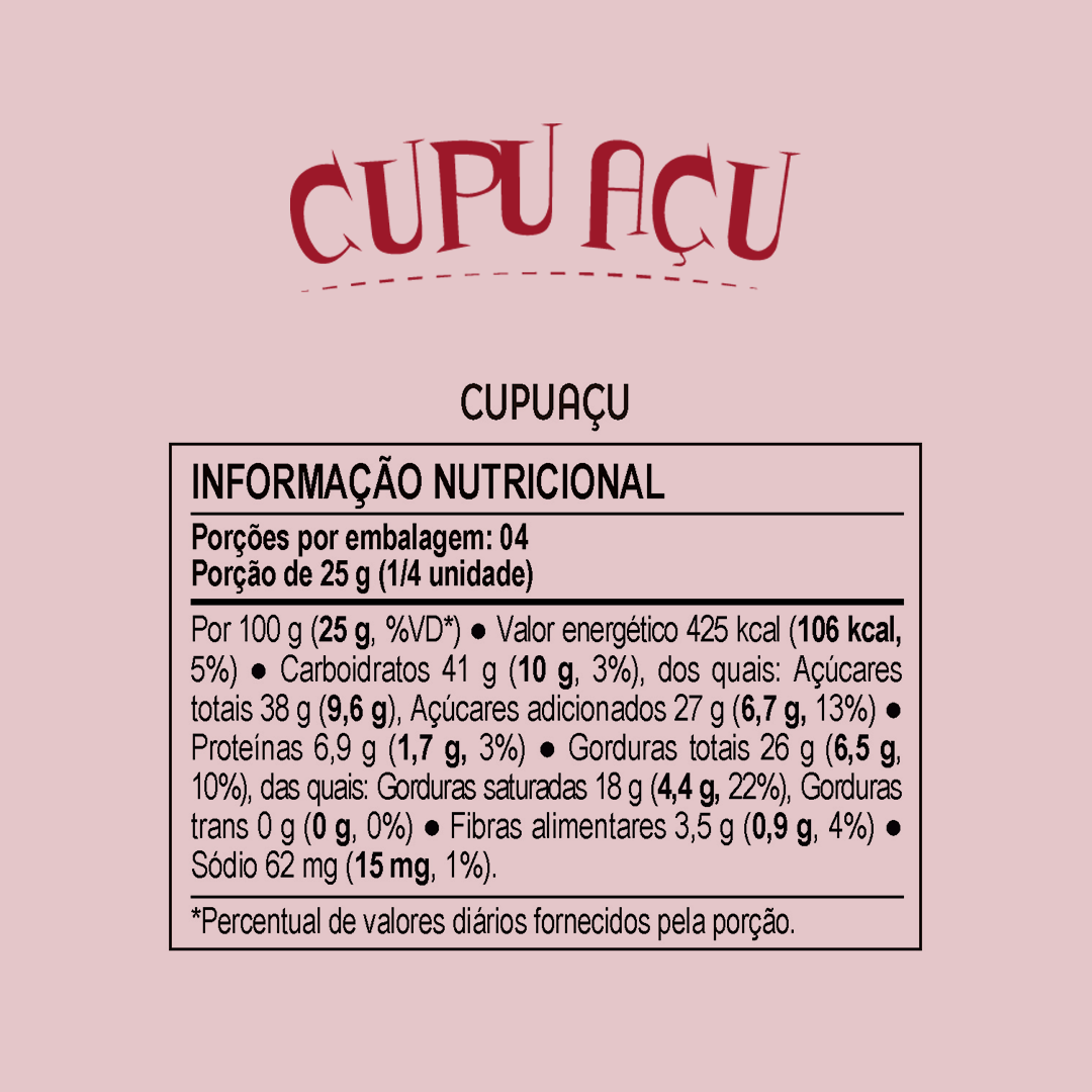 Choco Oz ao Leite com Creme Cupuaçu 100g