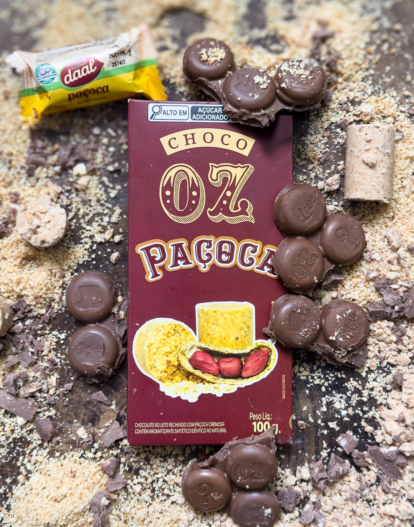 Choco Oz ao Leite com Paçoca Cremosa 100g