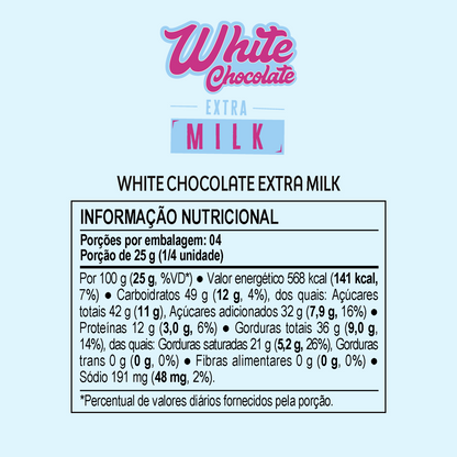Choco Oz Branco com Creme de Leite em Pó 100g