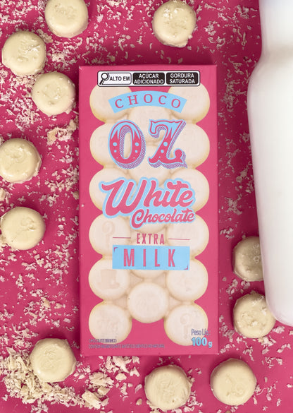 Choco Oz Branco com Creme de Leite em Pó 100g