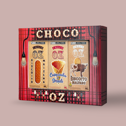 Kit de Presente Choco Oz Biscoitos do Brasil